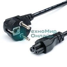 Кабель питания GoPower евровилка CEE 7/7-IEC 320 C5 1.8м ПВХ 0.75мм черный (1/10/160)