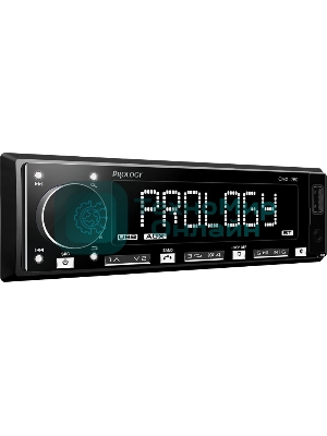 Автомагнитола Prology CMX-260, 1 DIN, Bluetooth, USB Type-A, AUX, пульт ДУ