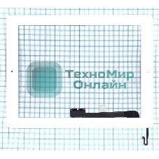 Сенсорное стекло (тачскрин) для iPad 4 белое с кнопкой OEM