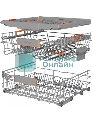 Посудомоечная машина встраиваемая Gorenje GV673B65 16 комплектов, 3 корзины, инверторный мотор, отсрочка старта, Wi-Fi управление, сенсорное управление, полный AquaStop, сенсор уровня воды, энергоэффективность А+++, уровень шума 42 дБ, белый