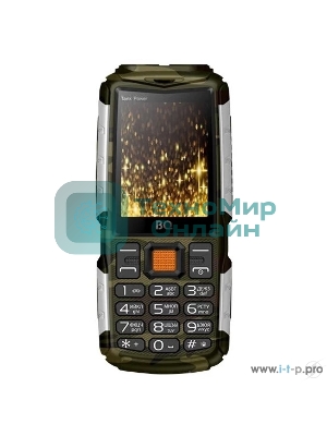 Мобильный телефон BQ 2430 Tank Power серебро/камуфляж