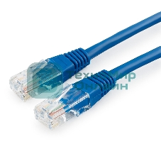 Патч-корд медный UTP Cablexpert PP10-3M/B cat.5e, 3м, литой, многожильный, синий