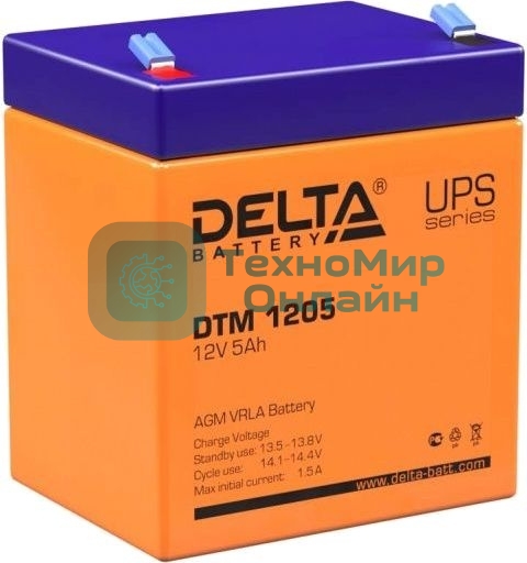 Батарея для ИБП Delta DTM 1205 (12V, 5Ah)