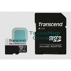 Флеш карта Transcend 64Gb UHS-I U3 microSD w/ adapter A2 Ultra Performance R/W:160/125 MB/s
