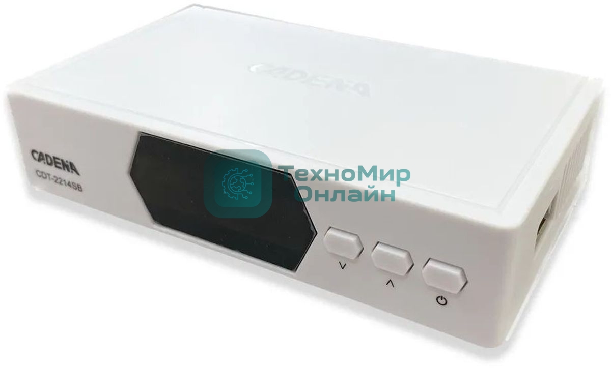 Приставка для цифрового ТВ Cadena CDT-2214SB белый, DVB-T2, DVB-T, HDMI, USB 2.0