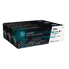 Картридж лазерный набор HP CF370AM № 305A голубой/пурпурный/желтый CLJ M451 (CE411A+CE412A+CE413A)