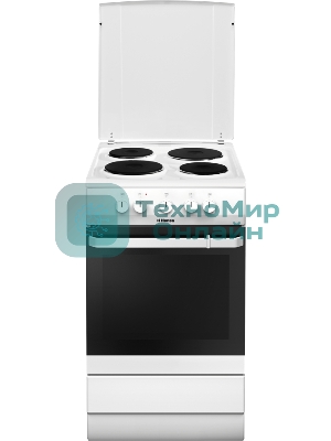 Плита электрическая Hansa FCEW53000 белый, конфорок 4 шт, духовка 68 л, 50 см x 85 см x 60 см