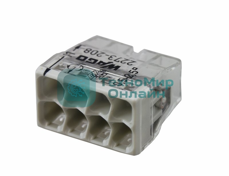 Экcпресс-клемма, 8-проводная до 2,5 мм², (50 шт./уп.) WAGO 2273-208