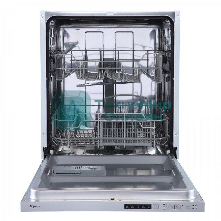Встраиваемая посудомоечная машина Бирюса DWB-612/5, серебристый, 59.8 см, 12 компл., 49 дБ, класс A++
