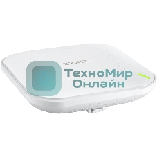 Гибридная точка доступа Zyxel NebulaFlex NWA50AX, WiFi 6, 802.11a/b/g/n/ac/ax (2,4 и 5 ГГц), MU-MIMO, антенны 2x2, до 575+1200 Мбит/с, 1xLAN GE, PoE, без поддержки Captive portal и WPA-Enterprise, защ