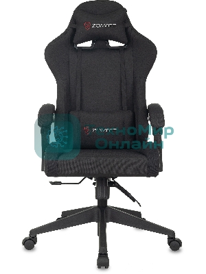 Кресло Бюрократ Zombie Predator Neo Black черный, экокожа, 120 кг, механизм качания