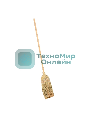 Метла Россия натуральная, деревянный черенок 93337