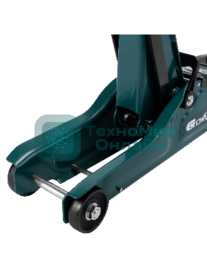 Домкрат гидравлический подкатной Сибртех 2 т, 85-330 мм, низкий подхват, в пластиковом кейсе