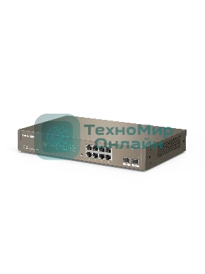 Коммутатор управляемый IP-COM G3310F, настенный, 1000 Мбит/сек, 8 port, SFPx2