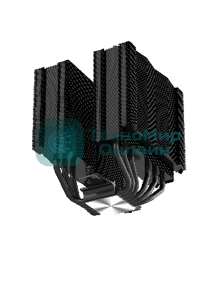 Кулер для процессора SAMA A60B (265W, 4-pin PWM, 156.5mm, 6x6mm, 2x120мм, 78CFM, 29dBA, 2200RPM, S: 1851/1700/1200/115X, AM5/AM4, черный)