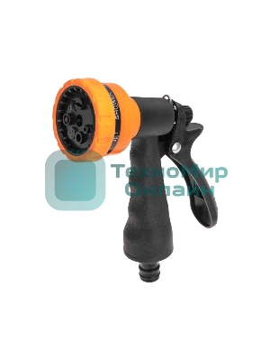 Пистолет-распылитель с резиновой ручкой 7 режимов ЧЕТЫРЕ СЕЗОНА 62-0282