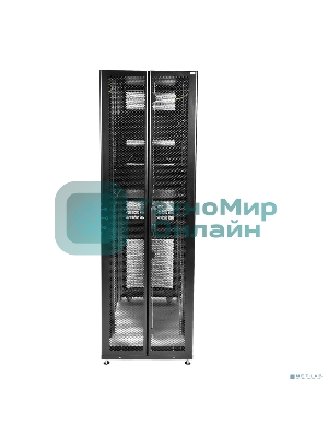 Шкаф серверный ЦМО ШТК-СП-48.8.12-48АА-9005 48U 800x1190 мм пер. дв. перфор. задн. дв. перфор. 2-хст. 2 бок. пан. направл. под закл. гайки 1350 кг черный