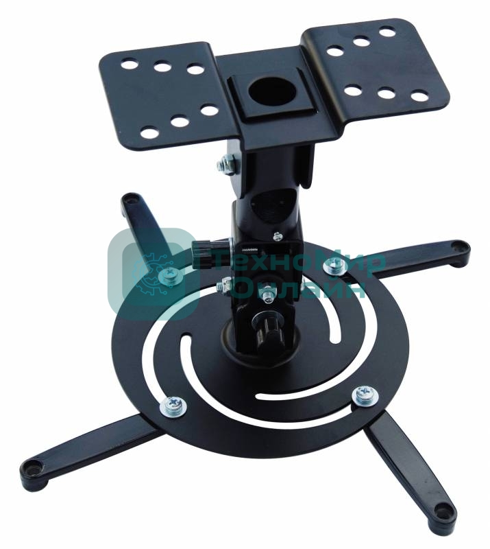 Кронштейн для проектора Cactus CS-VM-PR04-BK черный макс.10кг настенный и потолочный поворот и наклон