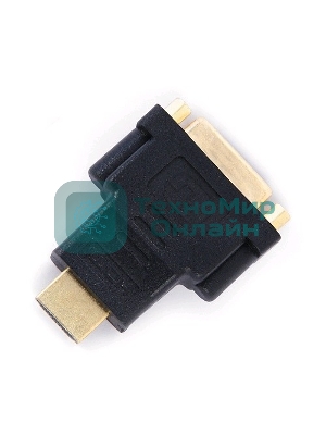 Переходник Gembird Переходник HDMI-DVI 19M/25F, золотые разъемы, пакет