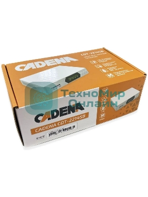 Приставка для цифрового ТВ Cadena CDT-2214SB белый, DVB-T2, DVB-T, HDMI, USB 2.0