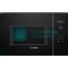 Микроволновая печь встраиваемая Bosch BFL554MB0 черный, 25 л, 900 Вт, переключатели - поворотный механизм/сенсор
