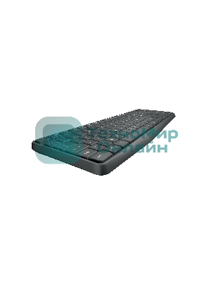 Комплект клавиатура+мышь Logitech MK235 беспроводной, USB, 1000 DPI, серый