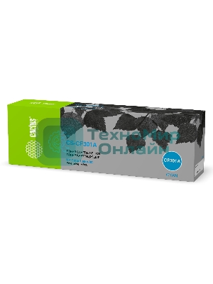 Картридж лазерный Cactus CS-CF301A голубой (32000 стр.) для HP Color LaserJet Enterprise M880