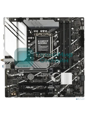 Материнская плата ASUS PRIME B760M-A WIFI, LGA 1700, Intel B760, 4xDDR5, 4xSATA, 2xM.2, 1xPCIe 4.0 x16, 1xPCIe 4.0 x4, 1xPCIe 4.0 x1, 2xHDMI, 1xDP, 1x 2.5Gb LAN, 2xUSB-A 3.2 Gen 2, 4xUSB-A 2.0, 3x3.5 мм, 7.1, mATX