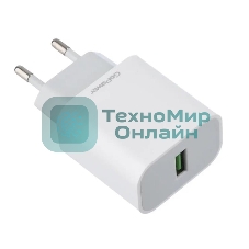 Сетевое зарядное устройство GoPower GPQC07 1USB 18W QC3.0 белый