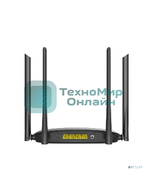 Роутер беспроводной Digma DWR-AC1201 AC1200 10/100BASE-TX черный (упак.:1шт)