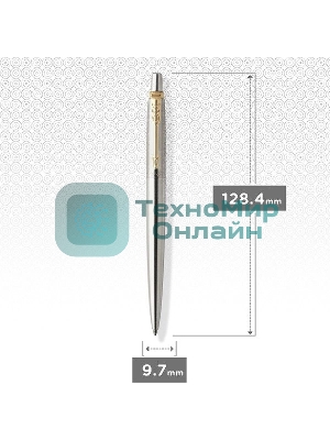 Ручка шариковая Parker Jotter Core K691 (CW1953182) Stainless Steel GT, M, синие чернила, подарочная коробка