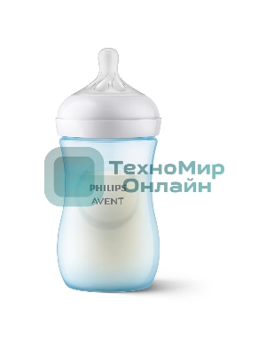 Бутылочка для кормления Philips SCY903/21 250 мл, 1 шт, серия NATURAL Response, пластик, BLUE