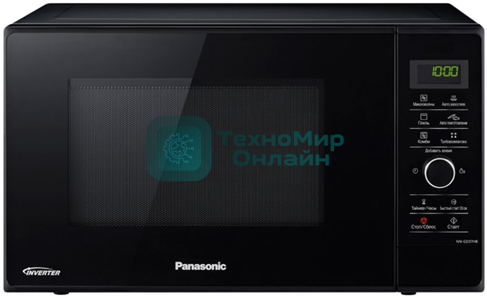 Микроволновая печь Panasonic NN-GD37HBZPE черный 23 л, 1000 Вт, переключатели - сенсор, поворотный механизм