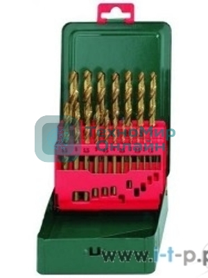 Буры,сверла,долото Metabo 627156000 Набор HSS-TiN 19 свёрел (1-10мм) в мет.кор.