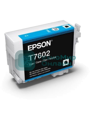 Картридж струйный Epson C13T76024010 голубой (26 мл) для SC-P600