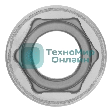 Головка торцевая Matrix, 18 мм, 6-гранная, CrV, под квадрат 1/2