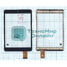 Сенсорное стекло (тачскрин) AINOL Advanced mini WQ-FPC-0014-A (197x132мм), черное