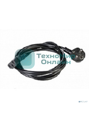 Шнур питания с заземл. IEC 60320 C13/EU-Schuko, 10А/250В (3x1,0), длина 3 м. (R-10-Cord-C13-S-3)