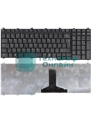 Клавиатура для ноутбука Toshiba Satellite A500 A505 L350 L355 L500 L505 L550 P200 черная матовая