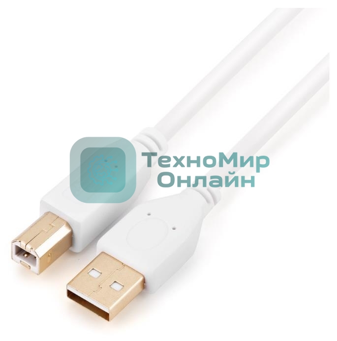 Кабель а/в GoPower Длина 1.8 м Разъемы USB A (M)-USB B (M) белый 00-00028931