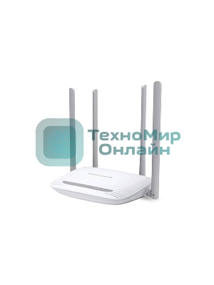 Беспроводный маршрутизатор Mercusys MW325R, 300 Мбит/с,4 порта 100 Мбит/с, 4 фиксированных антенны