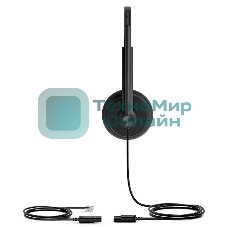 Гарнитура проводная YEALINK YHS34 Lite Dual Дуо, Проводная, HD звук, QD, RJ9, шт