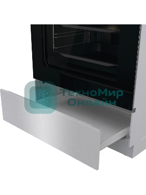 Плита электрическая Gorenje GECS6C70XC серебристый, конфорок 4 электрических, духовка 71 л, 60 см x 85 см x 60 см