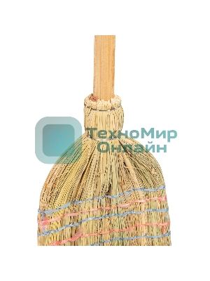 Метла Россия натуральная, деревянный черенок 93337