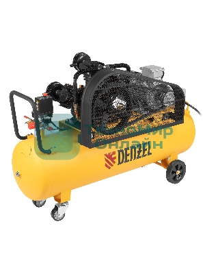 Компрессор воздушный Denzel рем. привод BCW3000-T/100, 3,0 кВт, 100 литров, 520 л/мин