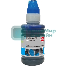 Чернила Cactus CS-GI490CB голубой100мл для Canon Pixma G1400/G2400/G3400