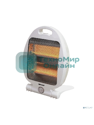 Обогреватель инфракрасный Rexant белый, кварцевый, 800 Вт, 14 м2, термостат, настольный, со складным основанием