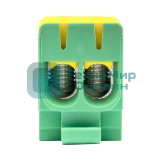 Клемма силовая вводная двойная КСВ 16-50 желто-зеленая EKF PROxima plc-kvs2-16-50-y-green EKF