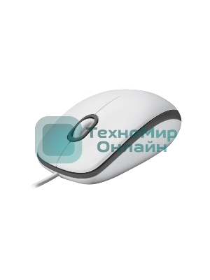 Мышь проводная Logitech M100 белый, 1000 dpi, USB, кнопки - 3