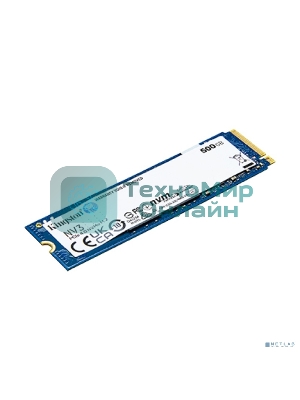 Накопитель SSD Kingston NV3, 500Gb, M.2 2280, PCIe 4.0 x4, NVMe, R/W 5000/3000